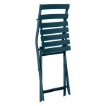 [Obrázek: Skládací židle Greensboro modrá - (petrolejová)